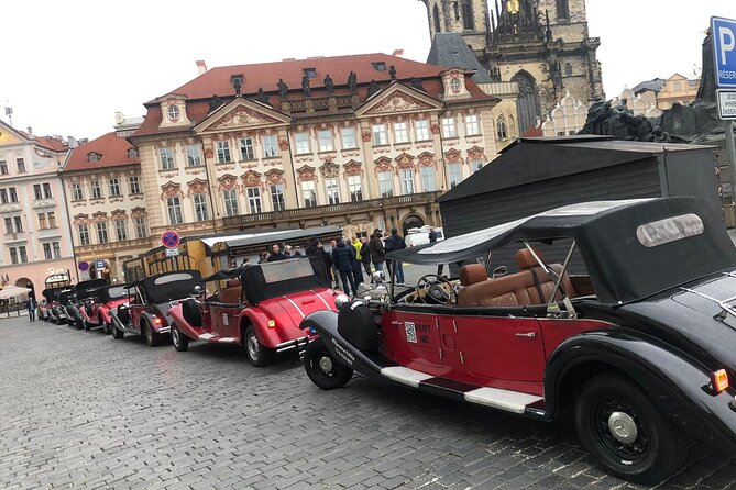 Vintage Cars Prague - Grand City Tour 150min / 1-6 pers. 2,5hrs - Comfort, photos, and hearing your guide on an open-top ride